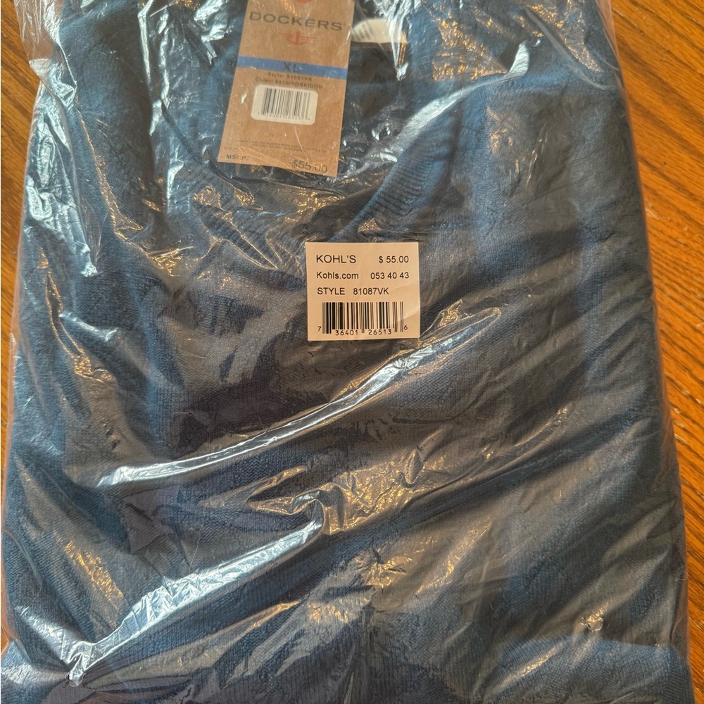 Dockers Classic Denim Blue Sweater